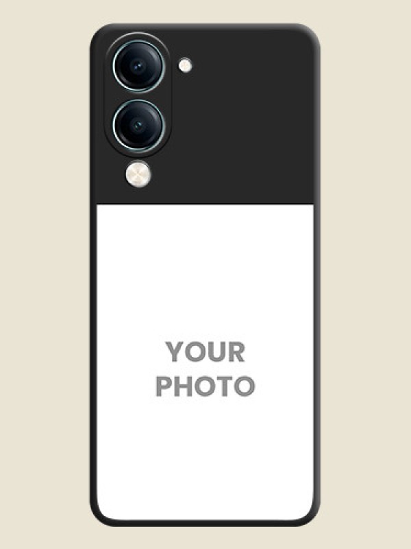 Custom Image Upload With Space Black Color On Custom Soft Matte Mobile Back Cover - Vivo Y19S - alternate view
