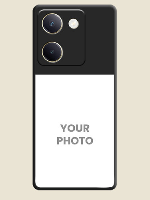 Custom Image Upload With Space Black Color On Custom Soft Matte Mobile Back Cover - Vivo Y200 Pro 5G - alternate view