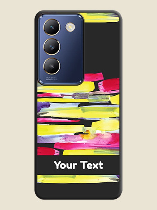 Custom Brush Coloured on Space Black Personalized Soft Matte Phone Covers - Vivo Y200E 5G - alternate view