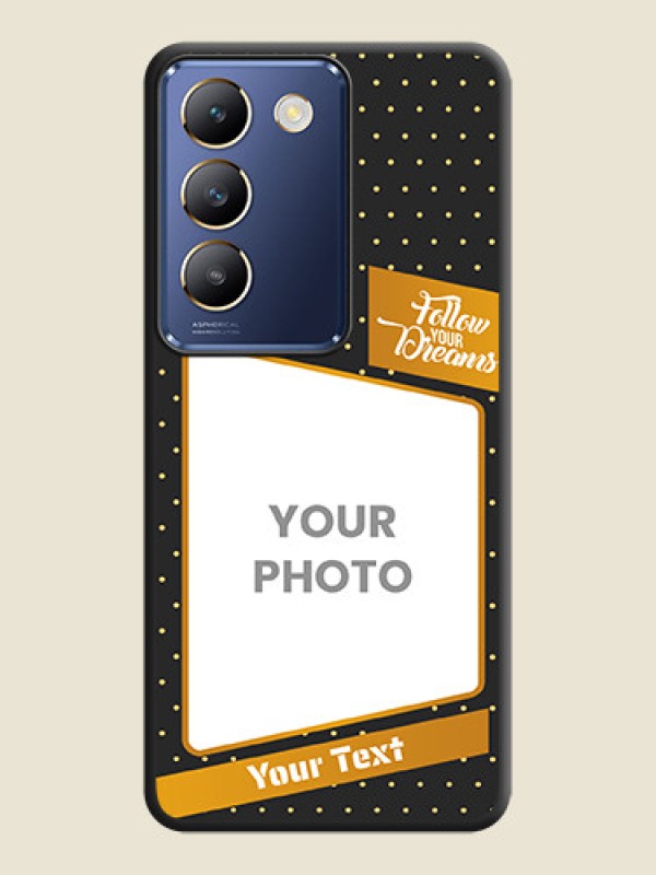 Custom Follow Your Dreams with White Dots on Space Black Custom Soft Matte Phone Cases - Vivo Y200E 5G - alternate view