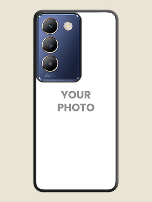 Custom Full Single Pic Upload On Space Black Personalized Soft Matte Phone Covers - Vivo Y200E 5G - alternate view