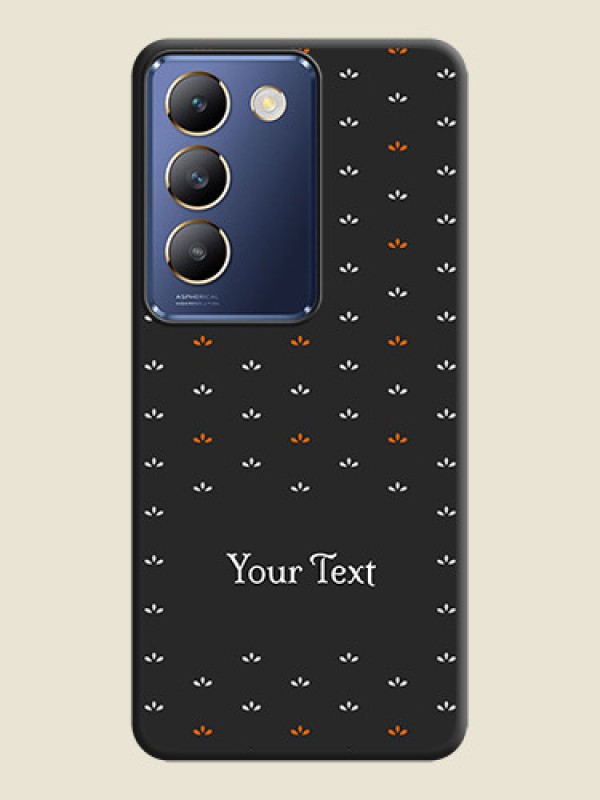 Custom Simple Pattern With Custom Text On Space Black Personalized Soft Matte Phone Covers - Vivo Y200E 5G - alternate view