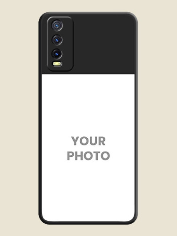 Custom Image Upload With Space Black Color On Custom Soft Matte Mobile Back Cover - Vivo Y20G - alternate view