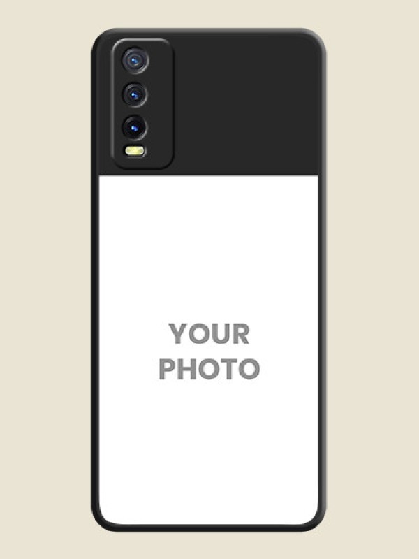 Custom Image Upload With Space Black Color On Custom Soft Matte Mobile Back Cover - Vivo Y20I - alternate view