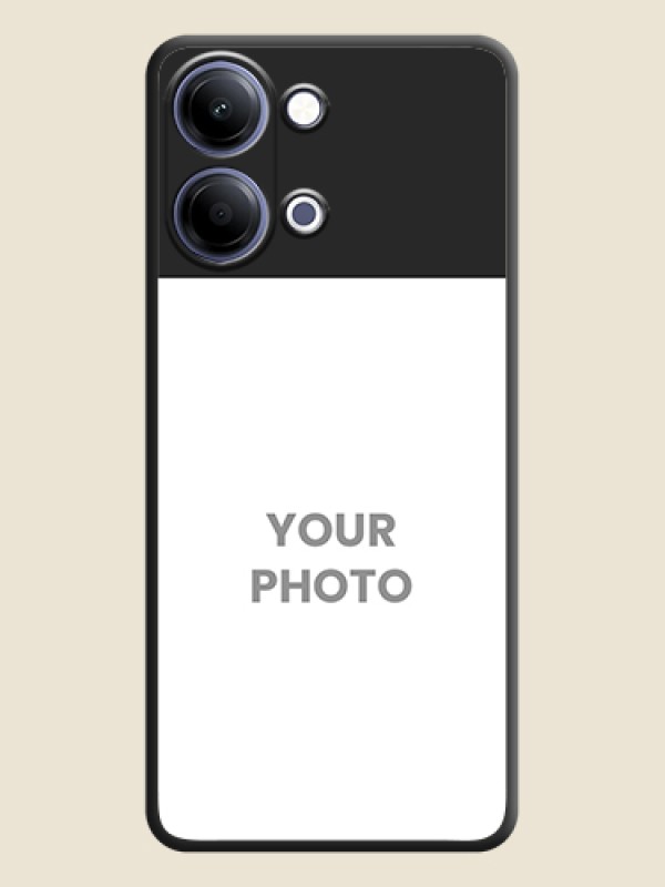 Custom Image Upload With Space Black Color On Custom Soft Matte Mobile Back Cover - Vivo Y21 5G - alternate view
