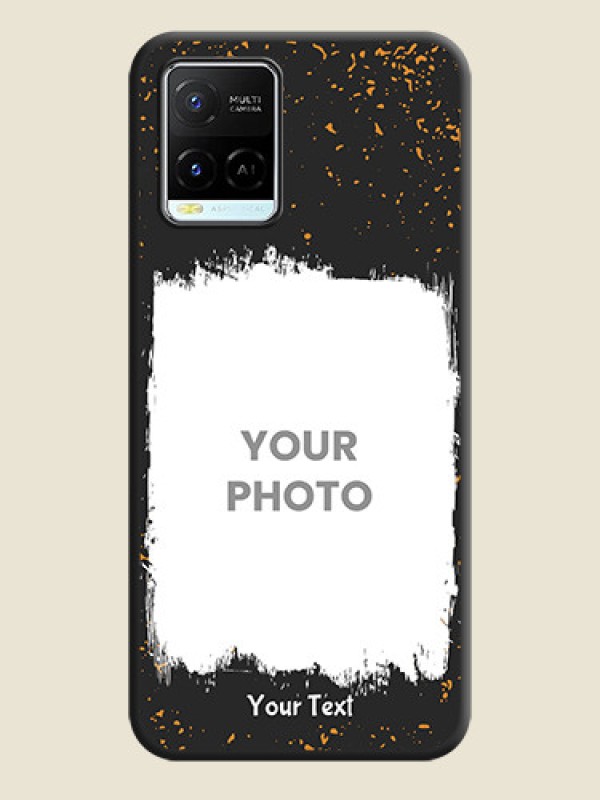 Custom Spray Free Design on Photo on Space Black Soft Matte Phone Cover - Vivo Y21e - alternate view