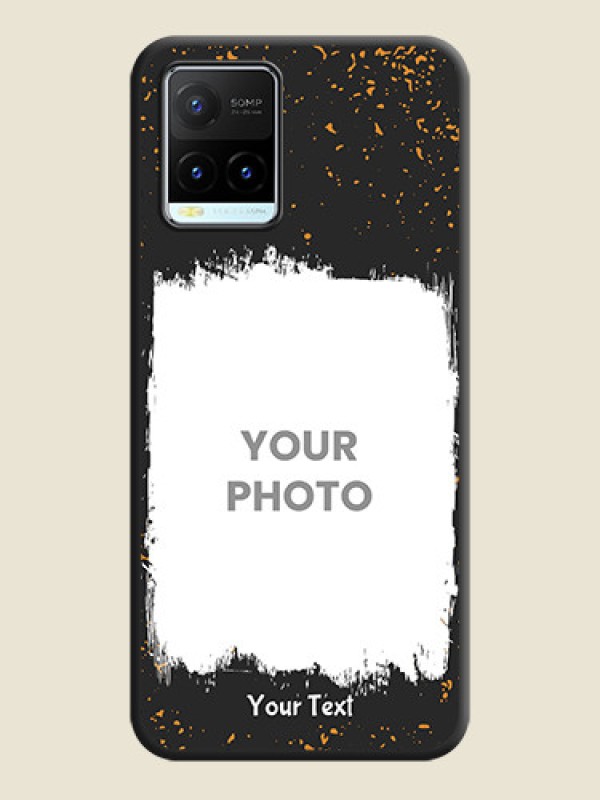 Custom Spray Free Design on Photo on Space Black Soft Matte Phone Cover - Vivo Y21T - alternate view