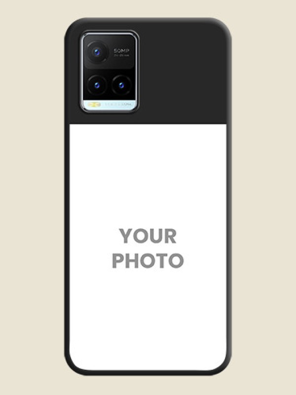 Custom Image Upload With Space Black Color On Custom Soft Matte Mobile Back Cover - Vivo Y21T - alternate view