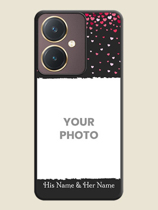 Custom Fall in Love with Your Partner - Photo on Space Black Soft Matte Phone Cover - Vivo Y27 - alternate view