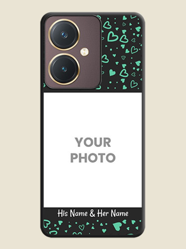 Custom Sea Green Indefinite Love Pattern - Photo on Space Black Soft Matte Mobile Cover - Vivo Y27 - alternate view