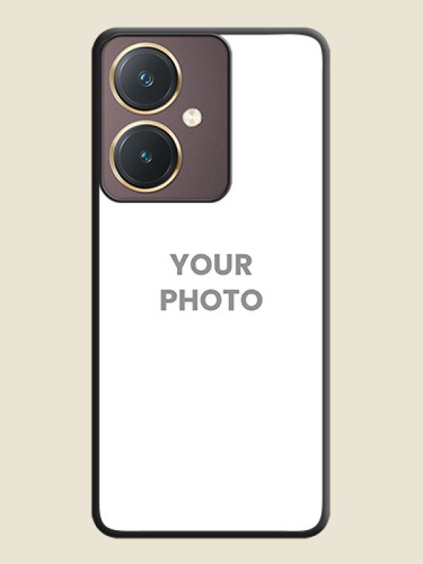 Custom Full Single Pic Upload On Space Black Personalized Soft Matte Phone Covers - Vivo Y27 - alternate view