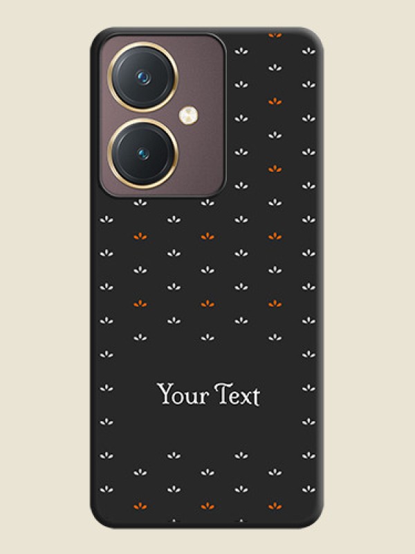 Custom Simple Pattern With Custom Text On Space Black Personalized Soft Matte Phone Covers - Vivo Y27 - alternate view