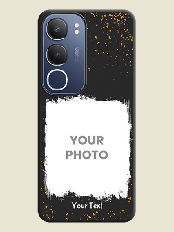 Custom Spray Free Design on Photo On Space Black Custom Soft Matte Mobile Back Cover - Vivo Y29 5G - alternate view