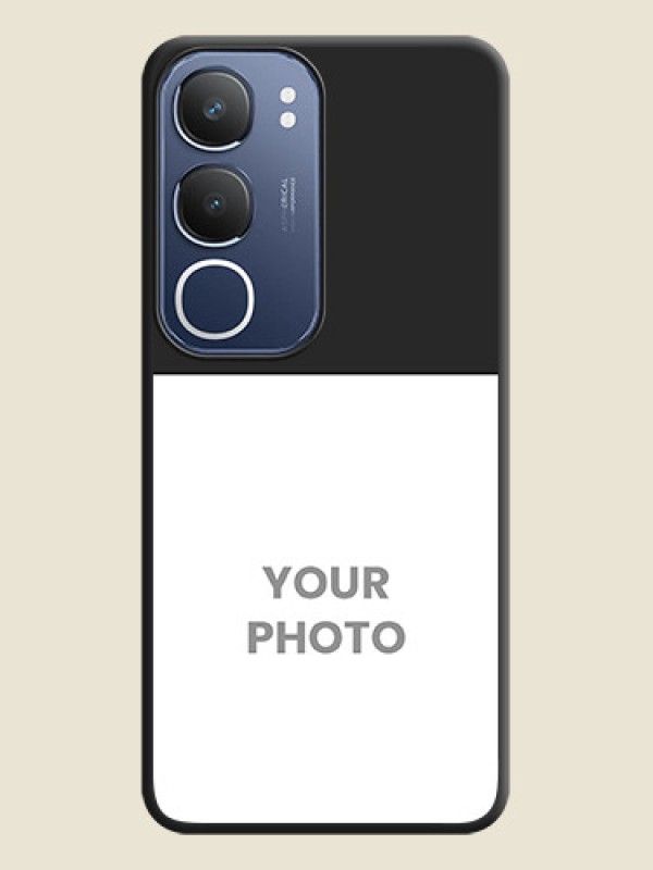 Custom Image Upload With Space Black Color On Custom Soft Matte Mobile Back Cover - Vivo Y29 5G - alternate view