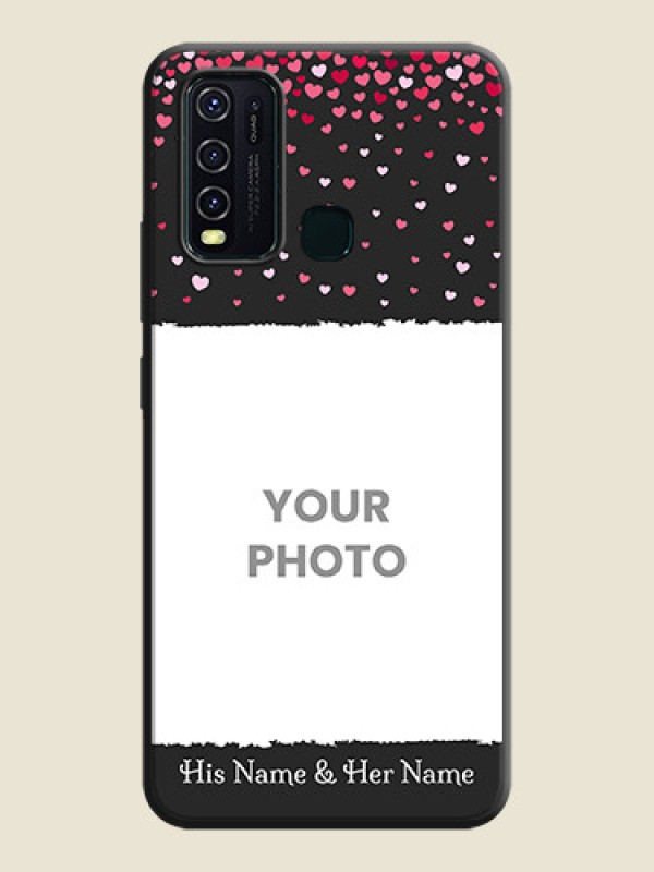 Custom Fall in Love with Your Partner  - Photo on Space Black Soft Matte Phone Cover - Vivo Y30 - alternate view