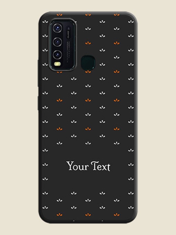 Custom Simple Pattern With Custom Text On Space Black Personalized Soft Matte Phone Covers -Vivo Y30 - alternate view