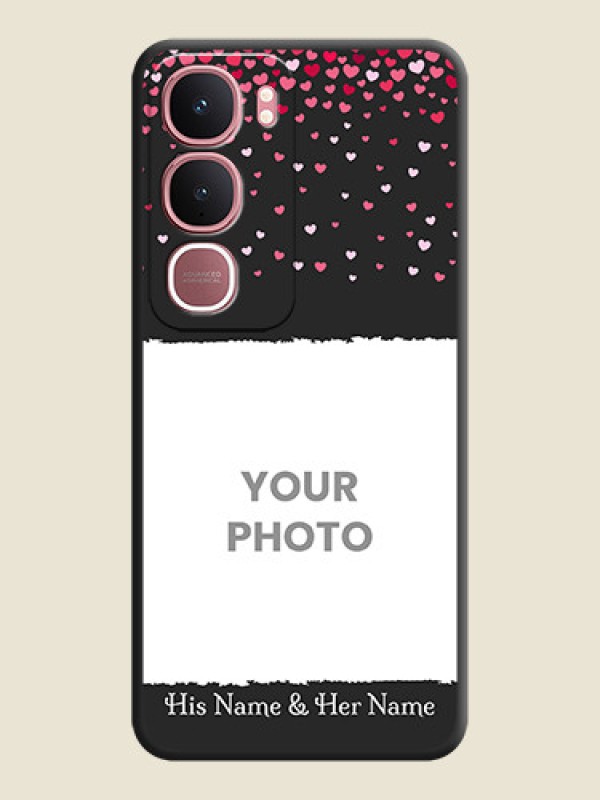 Custom Fall in Love with Your Partner on Photo On Space Black Custom Soft Matte Mobile Back Cover - Vivo Y31 5G - alternate view
