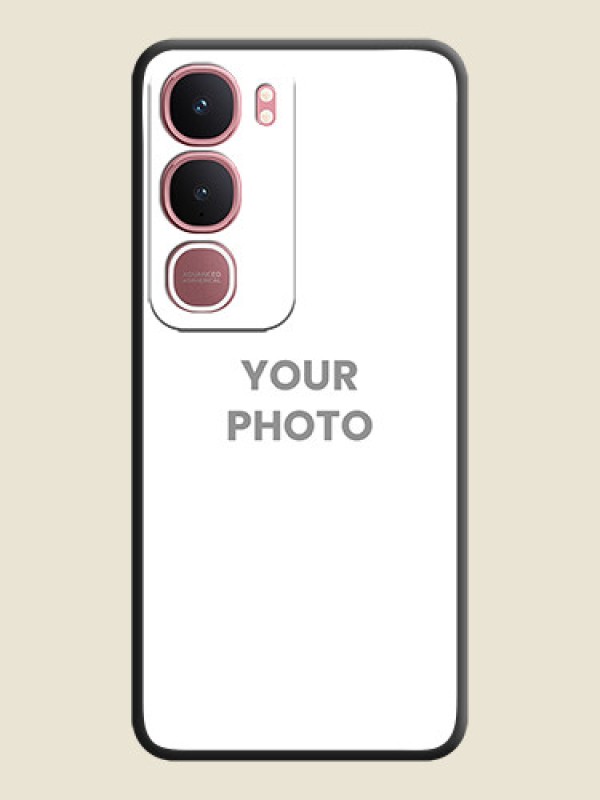 Custom Full Single Pic Upload On Space Black Custom Soft Matte Mobile Back Cover - Vivo Y31 5G - alternate view