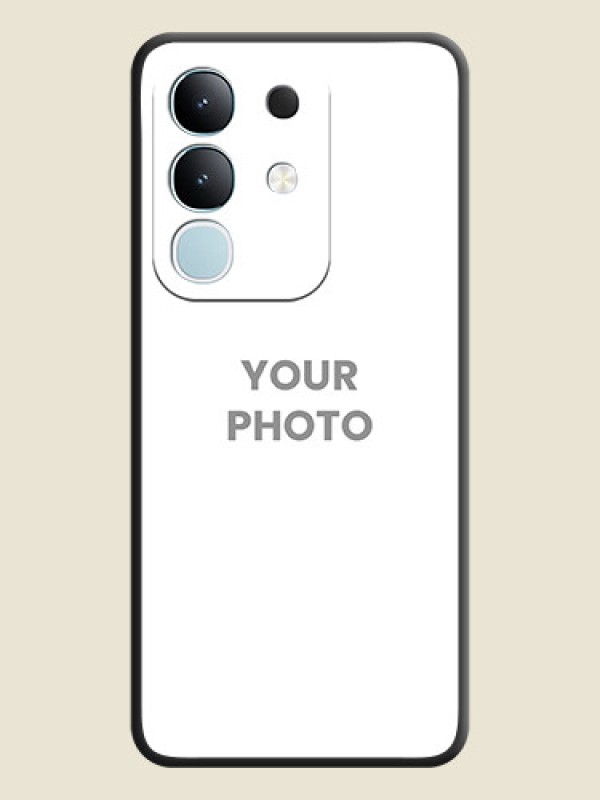 Custom Full Single Pic Upload On Space Black Custom Soft Matte Mobile Back Cover - Vivo Y31 Pro 5G - alternate view
