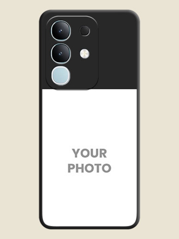 Custom Image Upload With Space Black Color On Custom Soft Matte Mobile Back Cover - Vivo Y31 Pro 5G - alternate view