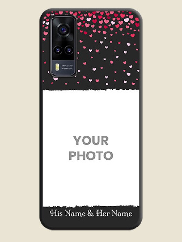 Custom Fall in Love with Your Partner  on Photo on Space Black Soft Matte Phone Cover - Vivo Y31 - alternate view