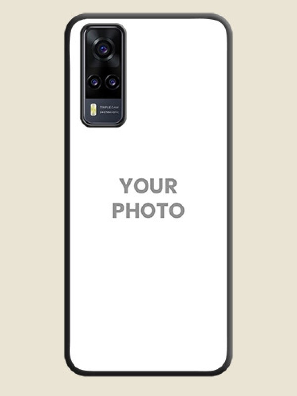 Custom Full Single Pic Upload On Space Black Personalized Soft Matte Phone Covers -Vivo Y31 - alternate view