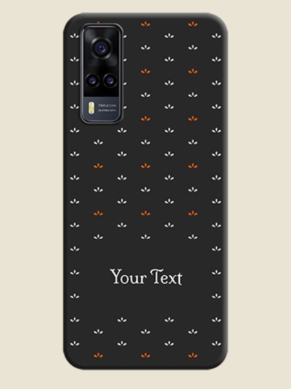Custom Simple Pattern With Custom Text On Space Black Personalized Soft Matte Phone Covers -Vivo Y31 - alternate view