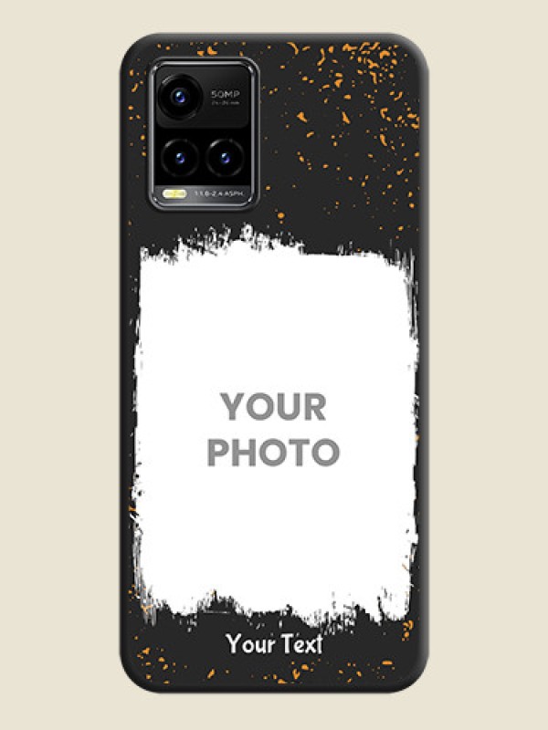 Custom Spray Free Design on Photo on Space Black Soft Matte Phone Cover - Vivo Y33s - alternate view