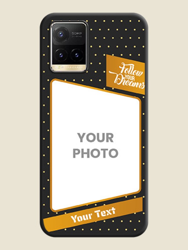 Custom Follow Your Dreams with White Dots on Space Black Custom Soft Matte Phone Cases - Vivo Y33T - alternate view