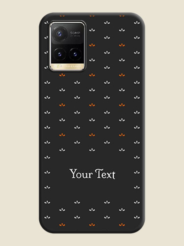 Custom Simple Pattern With Custom Text On Space Black Personalized Soft Matte Phone Covers -Vivo Y33T - alternate view