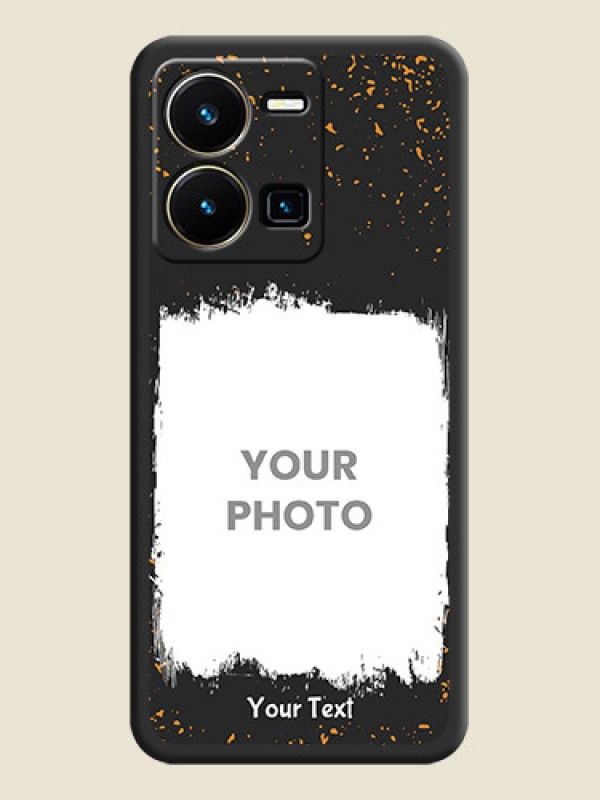 Custom Spray Free Design on Photo on Space Black Soft Matte Phone Cover - Vivo Y35 - alternate view