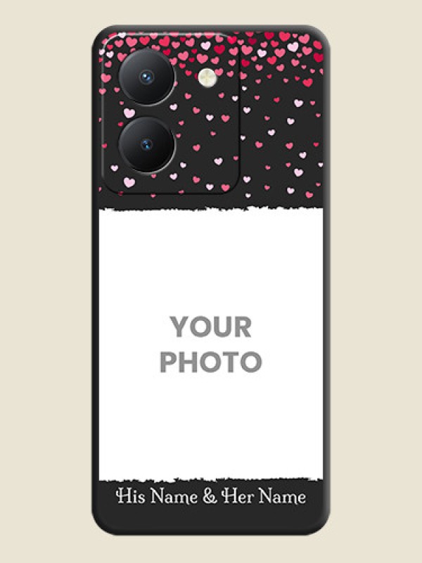 Custom Fall in Love with Your Partner - Photo on Space Black Soft Matte Phone Cover - Vivo Y36 - alternate view
