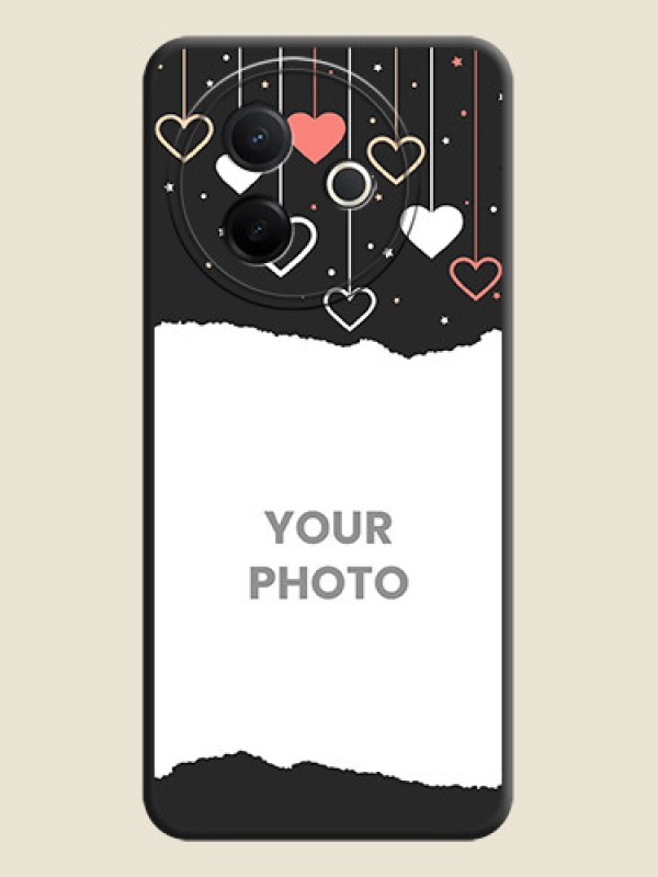 Custom Love Hangings with Splash Wave Picture On Space Black Custom Soft Matte Mobile Back Cover - Vivo Y39 5G - alternate view