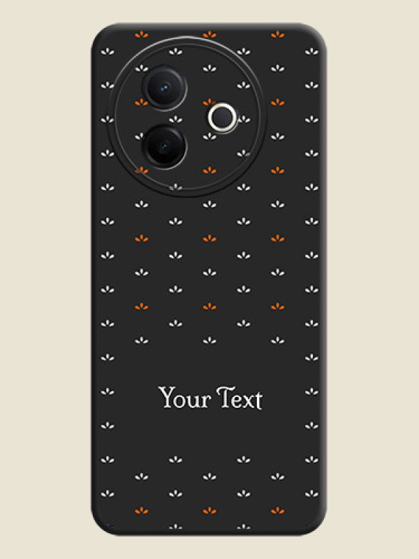 Custom Simple Pattern With Custom Text On Space Black Custom Soft Matte Mobile Back Cover - Vivo Y39 5G - alternate view