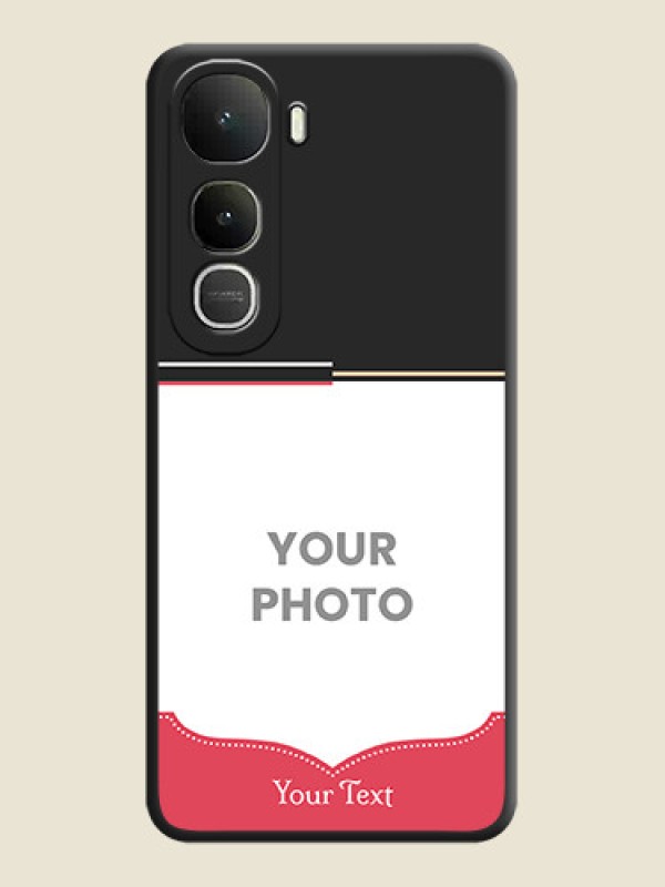 Custom Classic Plain Design with Name On Space Black Custom Soft Matte Mobile Back Cover - Vivo Y400 5G - alternate view