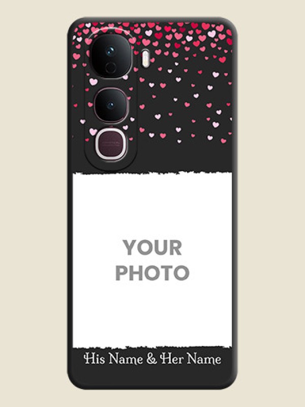 Custom Fall in Love with Your Partner on Photo On Space Black Custom Soft Matte Mobile Back Cover - Vivo Y400 Pro 5G - alternate view