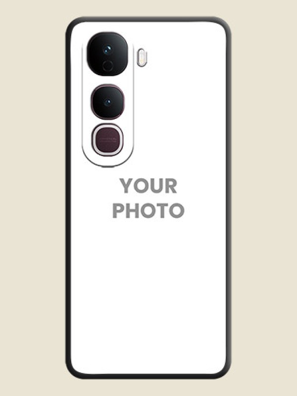 Custom Full Single Pic Upload On Space Black Custom Soft Matte Mobile Back Cover - Vivo Y400 Pro 5G - alternate view