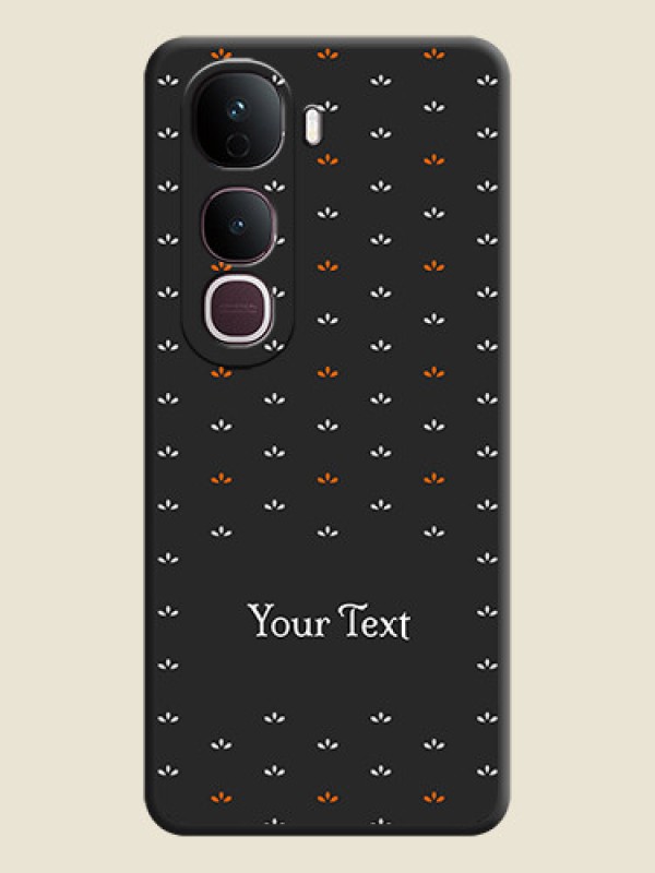 Custom Simple Pattern With Custom Text On Space Black Custom Soft Matte Mobile Back Cover - Vivo Y400 Pro 5G - alternate view