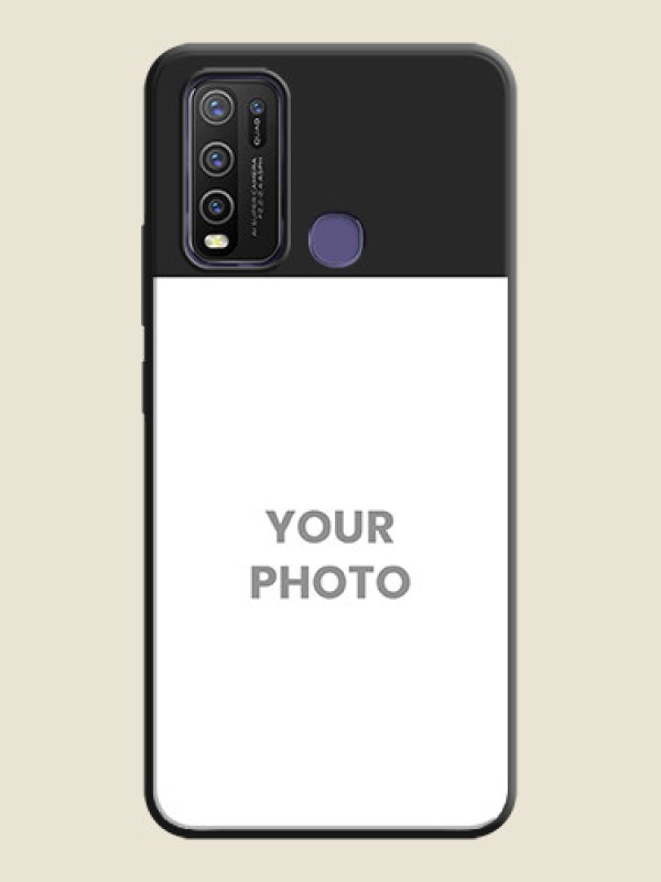 Custom Image Upload With Space Black Color On Custom Soft Matte Mobile Back Cover - Vivo Y50 - alternate view