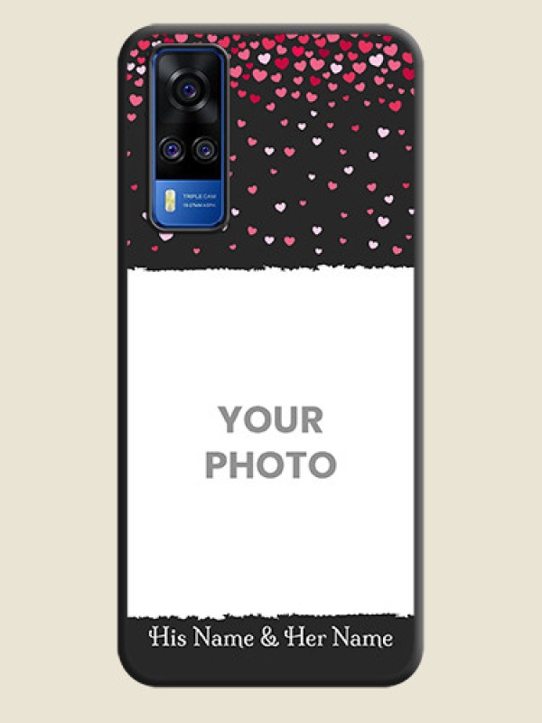 Custom Fall in Love with Your Partner  on Photo on Space Black Soft Matte Phone Cover - Vivo Y51 - alternate view