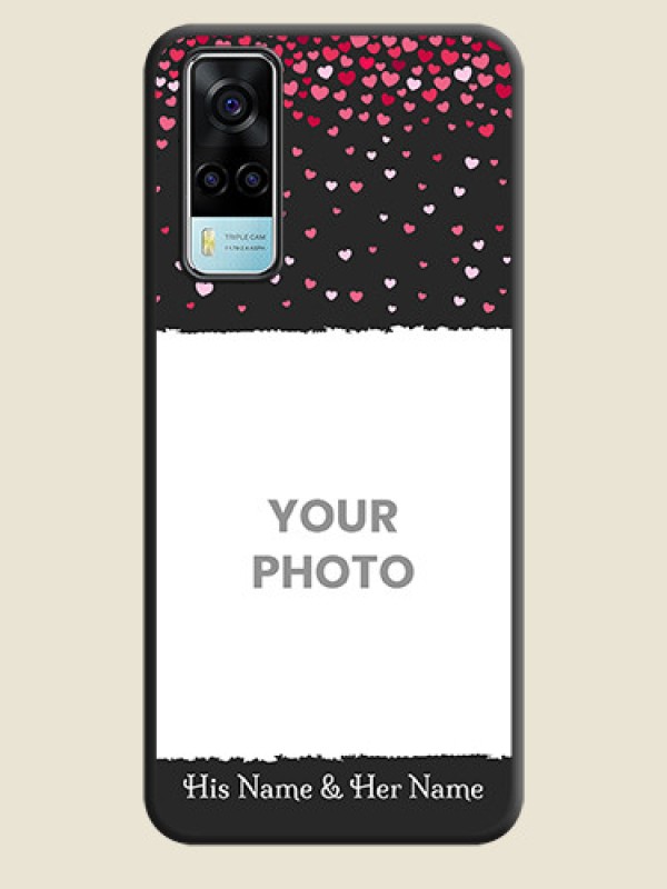 Custom Fall in Love with Your Partner  on Photo on Space Black Soft Matte Phone Cover - Vivo Y53s - alternate view