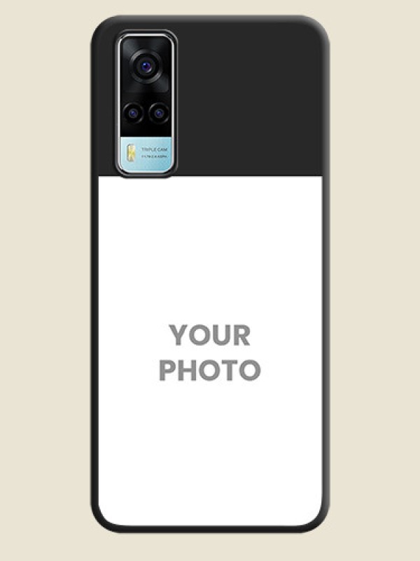 Custom Image Upload With Space Black Color On Custom Soft Matte Mobile Back Cover - Vivo Y53S - alternate view