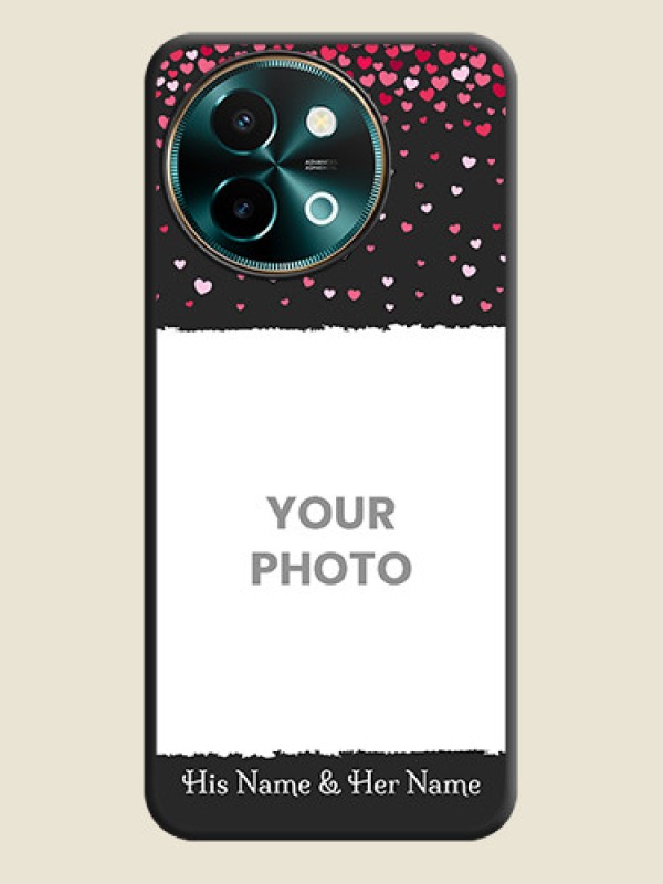Custom Fall in Love with Your Partner on Photo On Space Black Custom Soft Matte Mobile Back Cover - Vivo Y58 5G - alternate view