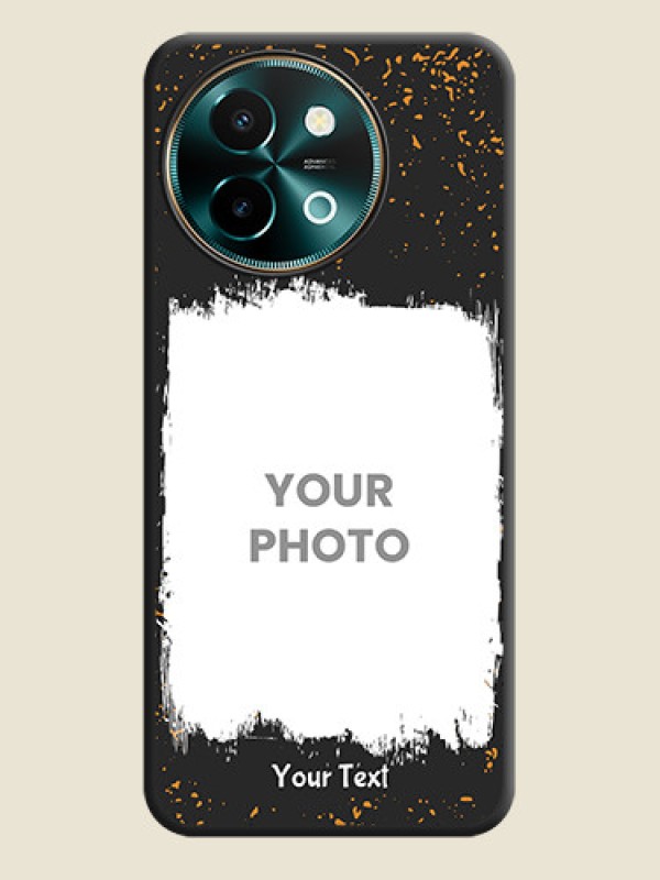 Custom Spray Free Design on Photo On Space Black Custom Soft Matte Mobile Back Cover - Vivo Y58 5G - alternate view
