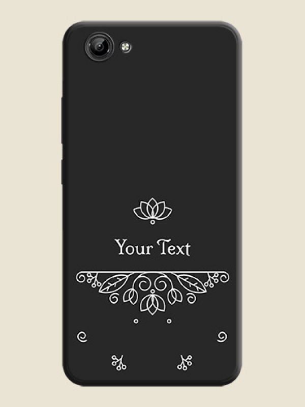 Custom Lotus Garden Custom Text On Space Black Personalized Soft Matte Phone Covers -Vivo Y71 - alternate view