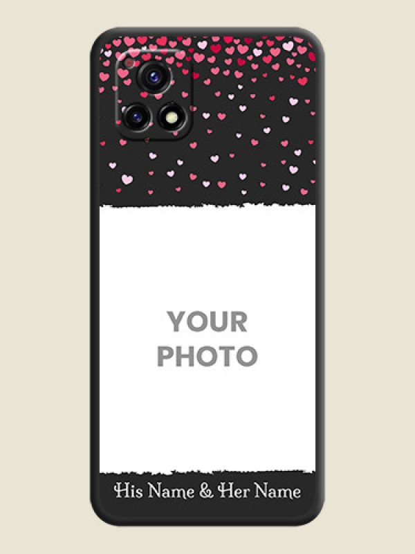 Custom Fall in Love with Your Partner  on Photo on Space Black Soft Matte Phone Cover - Vivo Y72 5G - alternate view