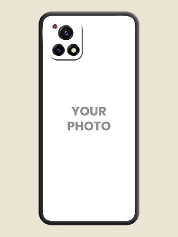 Custom Full Single Pic Upload On Space Black Personalized Soft Matte Phone Covers -Vivo Y72 5G - alternate view