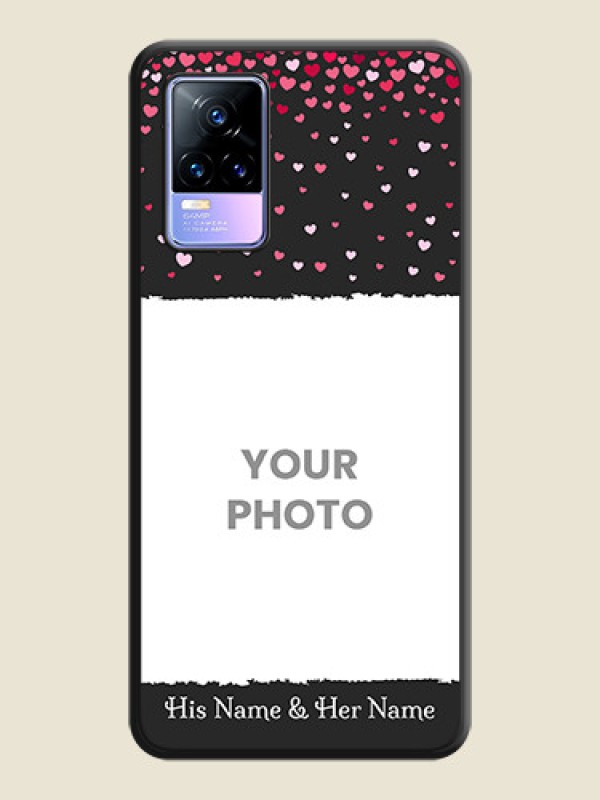 Custom Fall in Love with Your Partner on Photo on Space Black Soft Matte Phone Cover - Vivo Y73 - alternate view