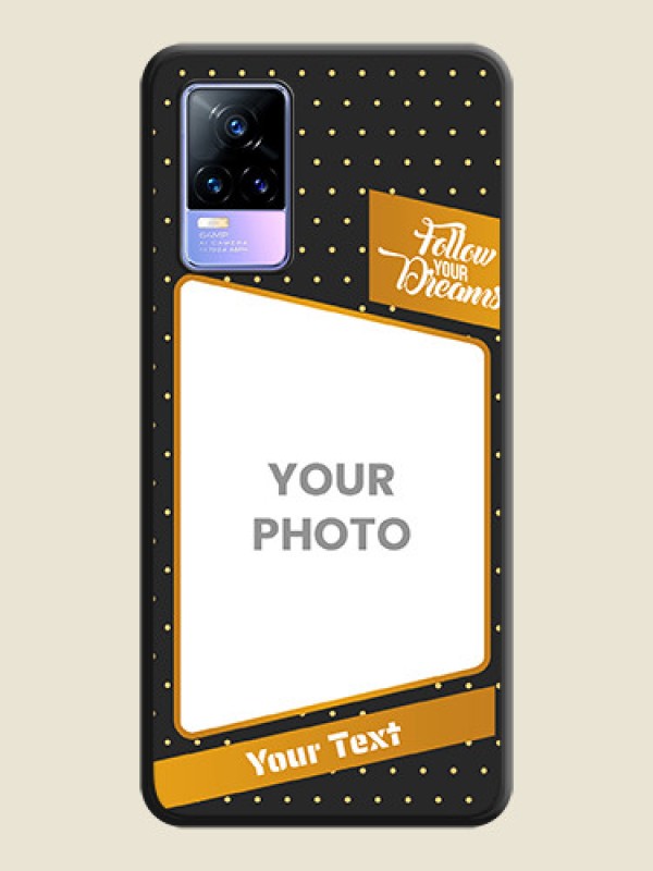 Custom Follow Your Dreams with White Dots on Space Black Custom Soft Matte Phone Cases - Vivo Y73 - alternate view