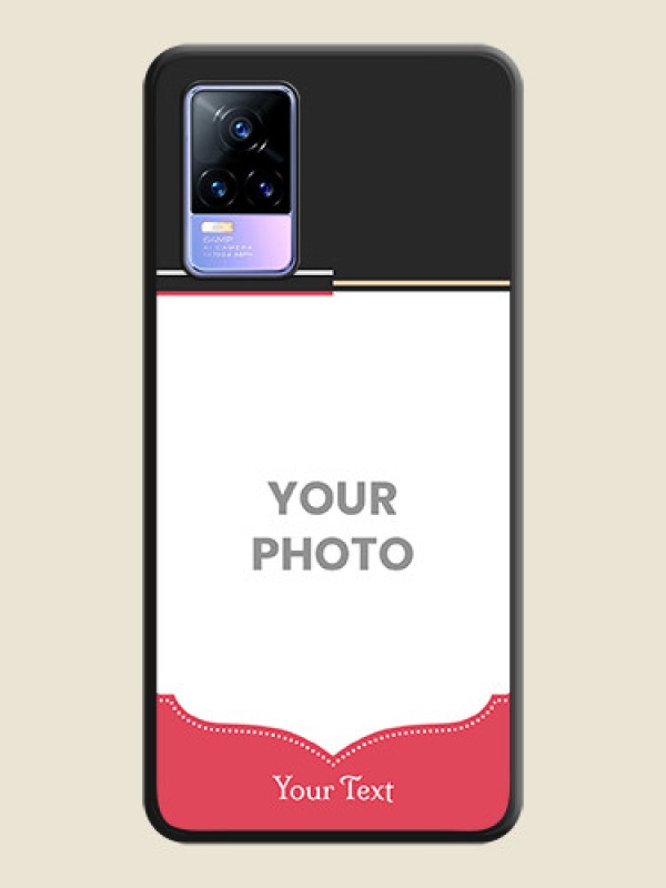 Custom Classic Plain Design with Name on Photo on Space Black Soft Matte Phone Cover - Vivo Y73 - alternate view